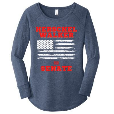 Herschel Walker For Senate 2 Women's Perfect Tri Tunic Long Sleeve Shirt