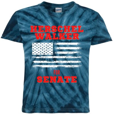 Herschel Walker For Senate 2 Kids Tie-Dye T-Shirt