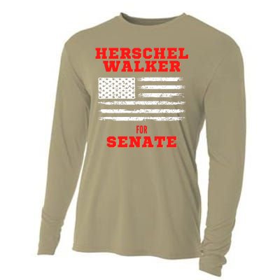 Herschel Walker For Senate 2 Cooling Performance Long Sleeve Crew