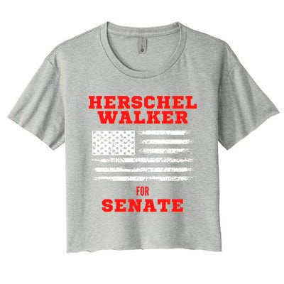 Herschel Walker For Senate 2 Women's Crop Top Tee