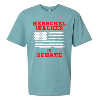 Herschel Walker For Senate 2 Sueded Cloud Jersey T-Shirt