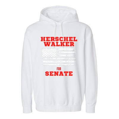 Herschel Walker For Senate 2 Garment-Dyed Fleece Hoodie