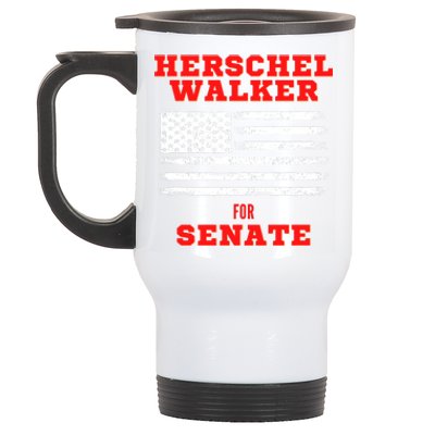 Herschel Walker For Senate 2 Stainless Steel Travel Mug