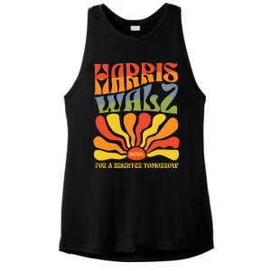 Harris Walz For A Brighter Tomorrow Kamala Harris Walz Ladies PosiCharge Tri-Blend Wicking Tank