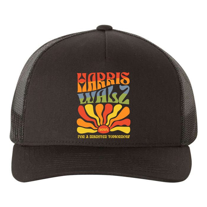 Harris Walz For A Brighter Tomorrow Kamala Harris Walz Yupoong Adult 5-Panel Trucker Hat