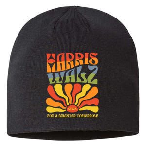 Harris Walz For A Brighter Tomorrow Kamala Harris Walz Sustainable Beanie