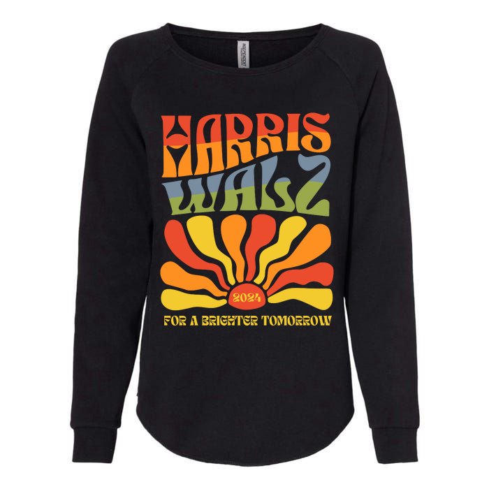 Harris Walz For A Brighter Tomorrow Kamala Harris Walz Womens California Wash Sweatshirt