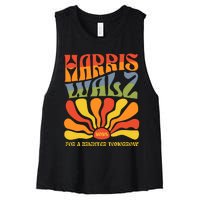 Harris Walz For A Brighter Tomorrow Kamala Harris Walz Women's Racerback Cropped Tank