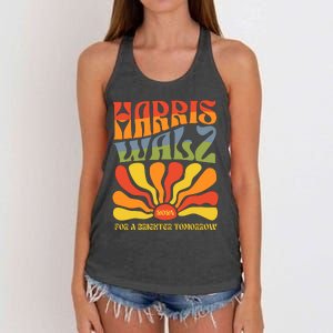 Harris Walz For A Brighter Tomorrow Kamala Harris Walz Women's Knotted Racerback Tank