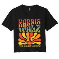 Harris Walz For A Brighter Tomorrow Kamala Harris Walz Women's Crop Top Tee