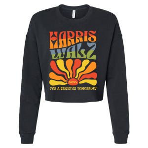 Harris Walz For A Brighter Tomorrow Kamala Harris Walz Cropped Pullover Crew