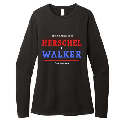 Herschel Walker For Senate 10 Womens CVC Long Sleeve Shirt