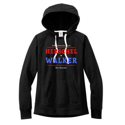 Herschel Walker For Senate 10 Women's Fleece Hoodie