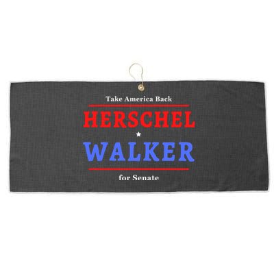 Herschel Walker For Senate 10 Large Microfiber Waffle Golf Towel