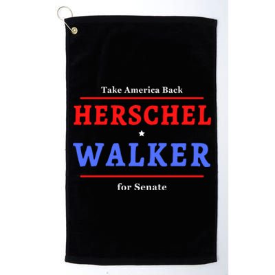 Herschel Walker For Senate 10 Platinum Collection Golf Towel