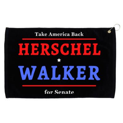 Herschel Walker For Senate 10 Grommeted Golf Towel