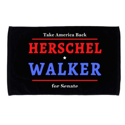 Herschel Walker For Senate 10 Microfiber Hand Towel