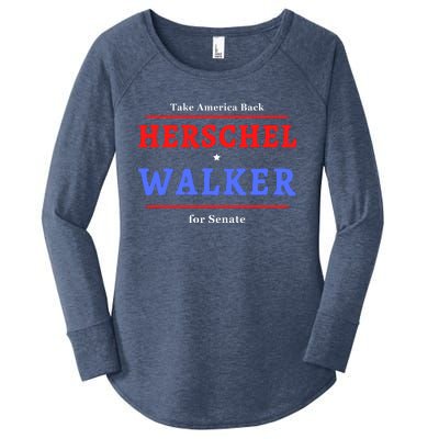 Herschel Walker For Senate 10 Women's Perfect Tri Tunic Long Sleeve Shirt