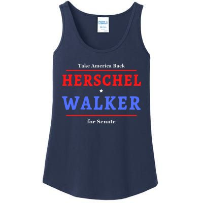 Herschel Walker For Senate 10 Ladies Essential Tank