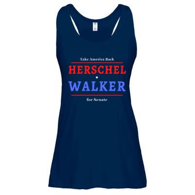 Herschel Walker For Senate 10 Ladies Essential Flowy Tank