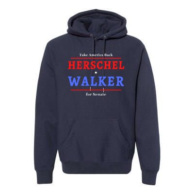 Herschel Walker For Senate 10 Premium Hoodie