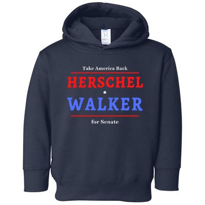 Herschel Walker For Senate 10 Toddler Hoodie