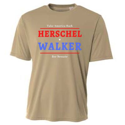 Herschel Walker For Senate 10 Cooling Performance Crew T-Shirt