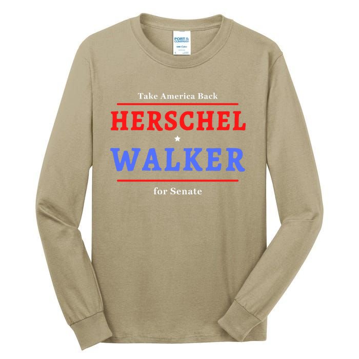 Herschel Walker For Senate 10 Tall Long Sleeve T-Shirt