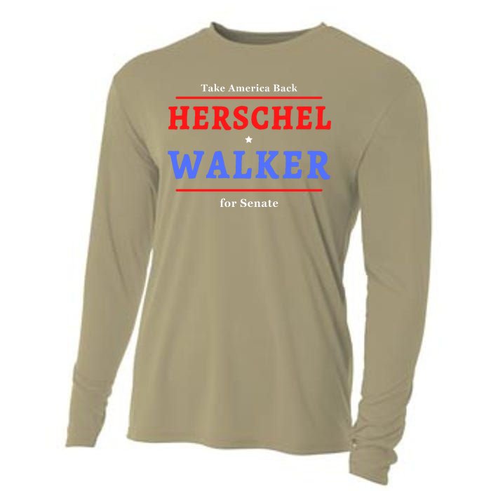 Herschel Walker For Senate 10 Cooling Performance Long Sleeve Crew