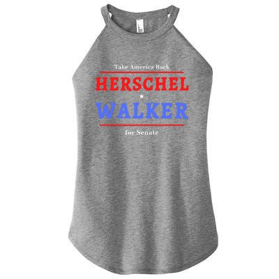 Herschel Walker For Senate 10 Women's Perfect Tri Rocker Tank