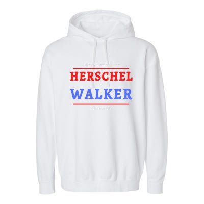 Herschel Walker For Senate 10 Garment-Dyed Fleece Hoodie