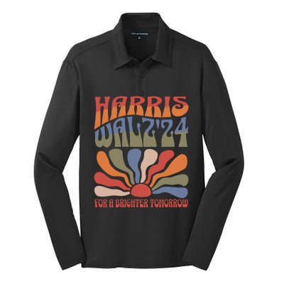 Harris Waltz For A Brighter Tomorrow Kamala Harris Waltz Silk Touch Performance Long Sleeve Polo