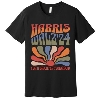 Harris Waltz For A Brighter Tomorrow Kamala Harris Waltz Premium T-Shirt