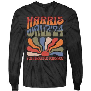 Harris Waltz For A Brighter Tomorrow Kamala Harris Waltz Tie-Dye Long Sleeve Shirt