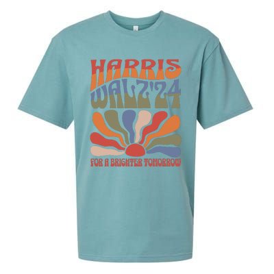 Harris Waltz For A Brighter Tomorrow Kamala Harris Waltz Sueded Cloud Jersey T-Shirt