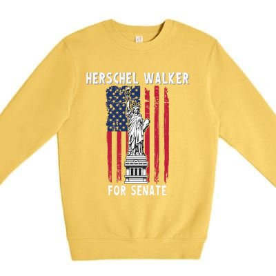 Herschel Walker For Senate 12 Premium Crewneck Sweatshirt