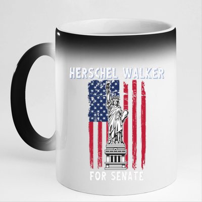 Herschel Walker For Senate 12 11oz Black Color Changing Mug