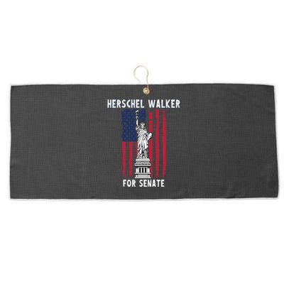 Herschel Walker For Senate 12 Large Microfiber Waffle Golf Towel