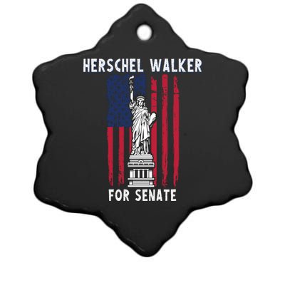 Herschel Walker For Senate 12 Ceramic Star Ornament