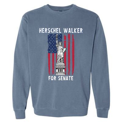 Herschel Walker For Senate 12 Garment-Dyed Sweatshirt