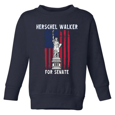 Herschel Walker For Senate 12 Toddler Sweatshirt