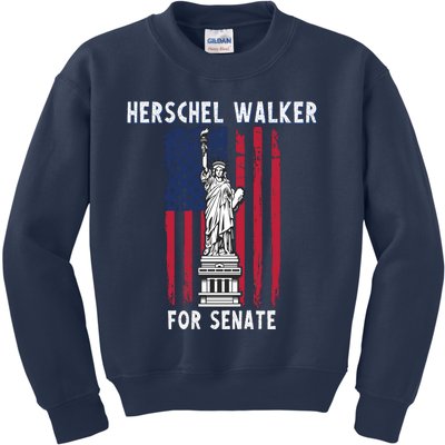 Herschel Walker For Senate 12 Kids Sweatshirt