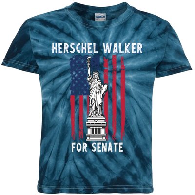 Herschel Walker For Senate 12 Kids Tie-Dye T-Shirt