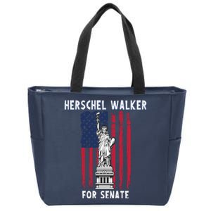 Herschel Walker For Senate 12 Zip Tote Bag