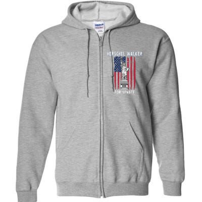 Herschel Walker For Senate 12 Full Zip Hoodie