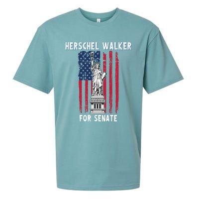 Herschel Walker For Senate 12 Sueded Cloud Jersey T-Shirt