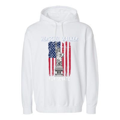 Herschel Walker For Senate 12 Garment-Dyed Fleece Hoodie