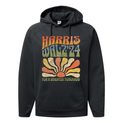 Harris Waltz For A Brighter Tomorrow Kamala Harris Waltz Performance Fleece Hoodie