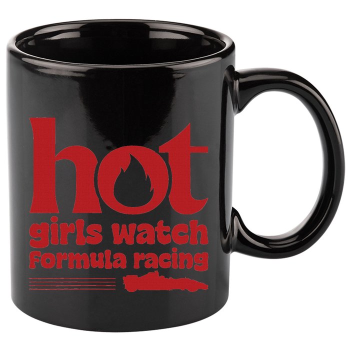 Hot Watch Formula Racing Fast Cars Racetrack Fan 11oz C Handle Ceramic Mug