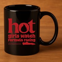 Hot Watch Formula Racing Fast Cars Racetrack Fan 11oz C Handle Ceramic Mug